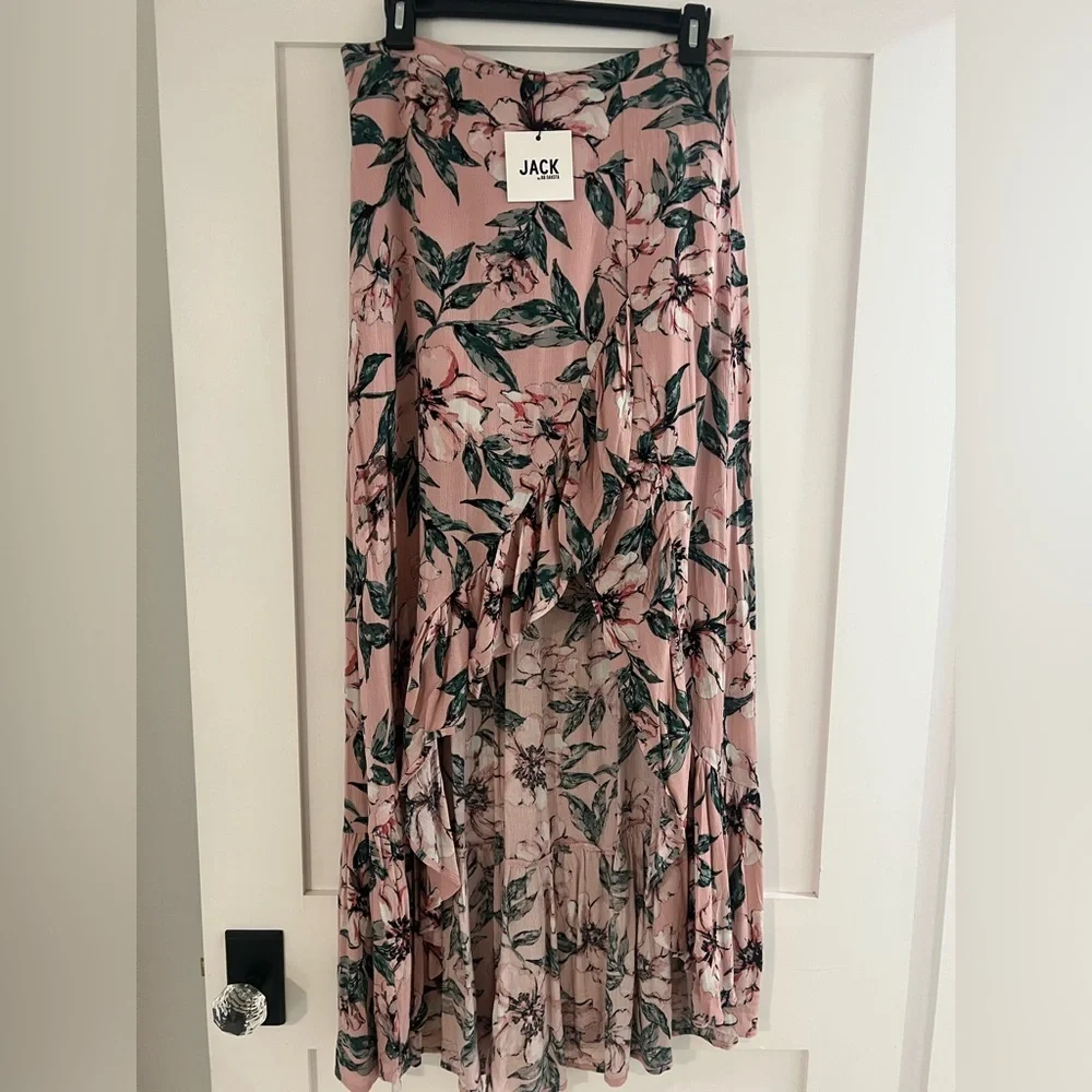 Jack by BB Dakota Tropical Print Skirt NWT Sz M